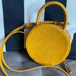 Zara yellow crossbody bag
